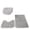 Gray, variant on Bathroom Rug Set, 3 Pieces Shaggy Soft Polyester Non-Slip Mats Absorbent Toilet Mat,Rectangular Area Rug, U-Shaped Bath Mat, Elongated Toilet Lid Cover