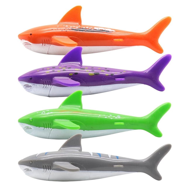 De Juguetes De Buceo, Juegos De Buceo Submarino, Piscinas, Juego De Juguetes Interactivos Con Forma De Tiburón Torpedo 4 Paquetes Guardurnaity OD013431-00