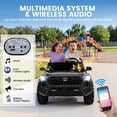 thumbnail image 6 of Licensed Toyota Tacoma 24V 2 Seater Truck, 4WD Powered Ride on Car Toy with Remote Control, Wisairt 4 Wheeler for Kids Toddler Ages 3-8, Black, 6 of 13