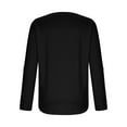 thumbnail image 6 of Ashirexll Womens Long Sleeve T Shirts Winter Tops for Women Solid Color V-Neck Button Down Blouse Casual Long Sleeve Top, 6 of 7