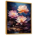 thumbnail image 2 of Designart "Dreaming Of Sacred Lotus III" Lotus Floater Framed Wall Art Living Room, 2 of 5