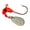 Fluorescent Red, variant on Road Runner Original Head 1/4oz Underspin Jighead White 7PK