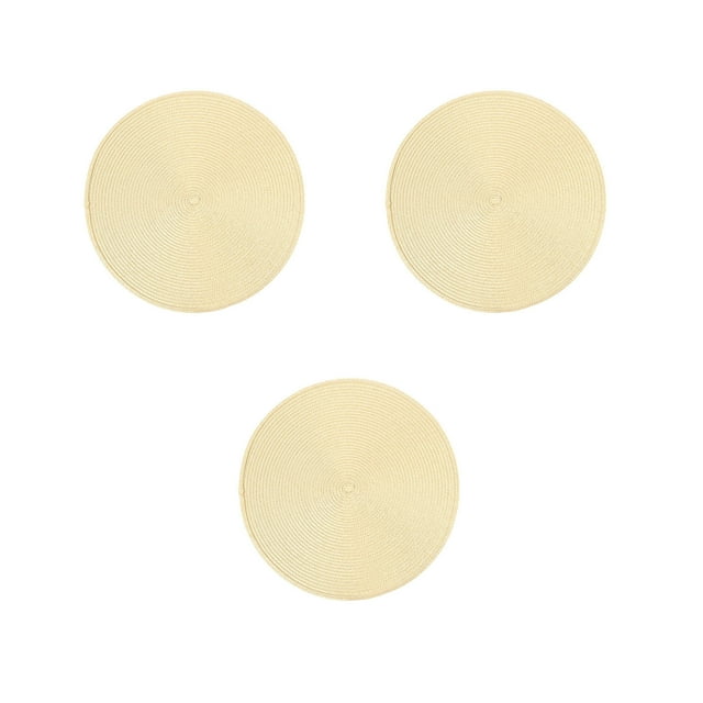 Dvkptbk Placemats Woven Table Mat Place Mat Household and Oil-Proof Pad Heat Insulation Pad Kitchen Gadgets