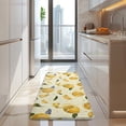 thumbnail image 4 of Yellow Lemon Fruit Slices White Pattern Kitchen Rug Mat,Kitchen Runner Rugs Non Skid Washable,Decorative Kitchen Floor Mats for Kitchen,Sink,Laundry,17"x47.2", 4 of 7