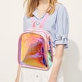 thumbnail image 2 of COOPHYA 1 Ensemble Sac à Dos Rose Décontracté Sacoche PVC Imperméable Rangement pour Femmes Usage Quotidien, 2 of 8