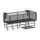 thumbnail image 1 of Cesta de almacenamiento colgante junto a la cama, junto al estante, organizador de metal para cubículo de oficina, pared Negro B, 1 of 9