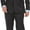 Black, variant on Men's Luxury Tailored Modern Fit 2-Piece Single Breasted 100% Wool Peak Lapel Suit