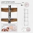 thumbnail image 4 of Corner Storage Shelf with LED Lighting - Efficient Corner Storage, Customizable Multi-Color LED Lighting, Versatile Display & Concealed Storage, Sturdy Industrial Build, 4 of 5