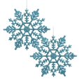 thumbnail image 1 of Christmas Decorations Snowflakes Plastic Snowflakes Holiday Decorations Window Accessories 2PCS, 1 of 1