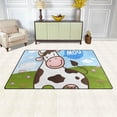 thumbnail image 3 of Coolnut Lightweight Soft Area Rugs 31x20 Inch, Cute Cow in The Meadow Floor Mat Doormat for for Rooms Entrance Hardwood Floor Living Room 2'7" x 1'8"） Nursery Rugs, 3 of 6