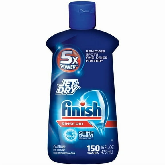 Finish Jet-Dry Rinse Aid, Dishwasher Rinse Agent & Drying Agent 16 oz (Pack of 6)