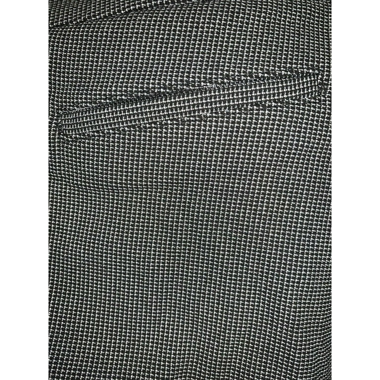 Hilary Radley Ladies' Pull On Pant/Black &White Stripe/Small