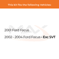 thumbnail image 2 of Max Advanced Brakes - Brake Kit for 2001 2002 2003 2004 Ford Focus Exc SVT Front and Rear Replacement Disc Brake Rotors and Ceramic Brake Pads, 2 of 9