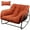 Red, variant on Papasan Rocking Chair Indoor & Outdoor, All Weather Wicker Papasan Patio Chair with Cushion & Pillow, Oversized Papasan Rocker Egg Chair for Bedroom, Garden, Patio, Red.