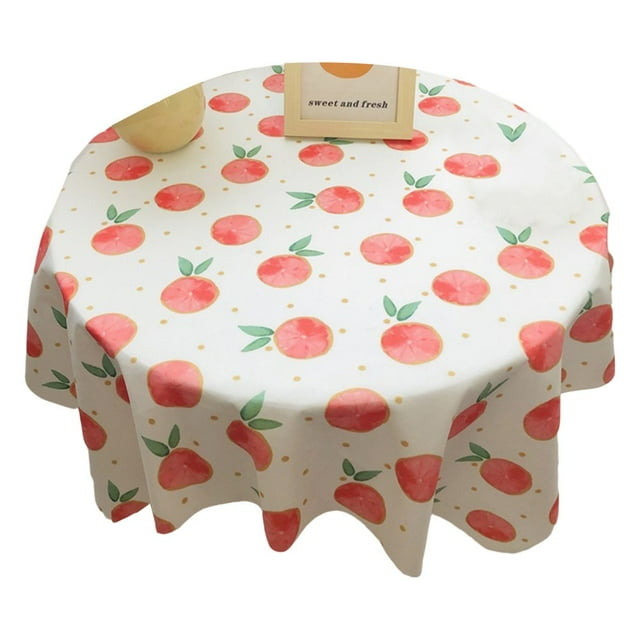 Table Cloth Beautiful Floral Pattern Reusable Dining Room Tabletop Protective Cover Home Decor for Daily Life