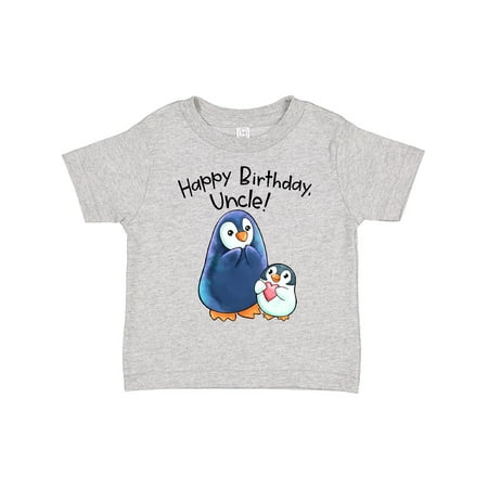 

Inktastic Happy Birthday Uncle!- Cute Penguins Gift Toddler Boy or Toddler Girl T-Shirt