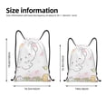 thumbnail image 4 of Saiise Sanrio Print Drawstring Backpack String Bag Sackpack Cinch Water Resistant for Gym Shopping Sport Yoga, 4 of 9