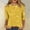 X-909Yellow, variant on YMNXA Women'S Casual T Shirts 3/4 Sleeve Round Neck Sequins Comfortable Fashionable Top For Daily Wear Black L