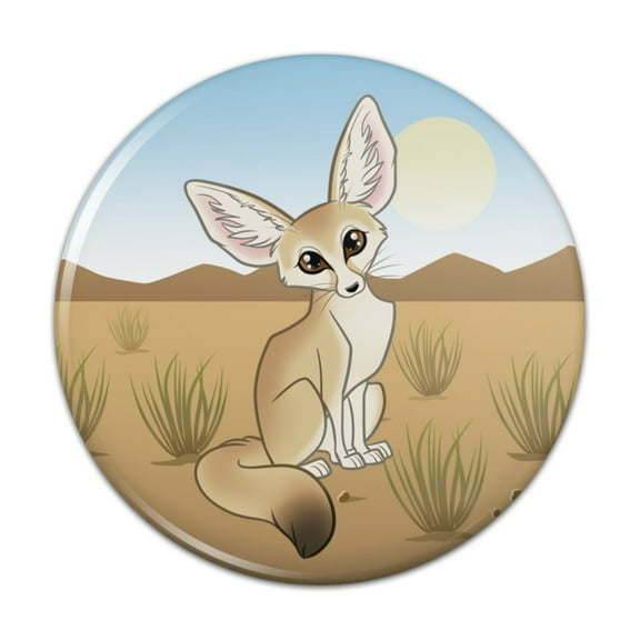 Fennec Fox Pinback Button Pin
