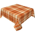 thumbnail image 2 of Fall Square Tablecloth 52×52 Inch Fall Plaid Table Cloth Small Square Tablecloths Indoor Outdoor Washable Wrinkle Free Stain Resistant Waterproof Fabric Table Cover for Tables Kitchen Dining, 2 of 6