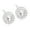 Crystal, variant on Blomdahl | Nickel Free | Medical Plastic 6mm Brilliance Halo Crystal Stud Earrings | Best Choice For Sensitive Ears