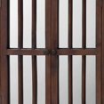 thumbnail image 3 of Benzara BM241158 Mirror with Arched Window Pane Design & Wooden Frame, Brown, 3 of 5