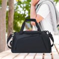 thumbnail image 1 of Bolsa de lona de viaje Bolsa de gimnasia con compartimentos de zapatos portátiles para hombres Bolsa deportiva de mochila para hombres para fitness Negro, 1 of 8
