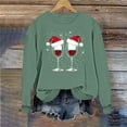 thumbnail image 6 of Christmas Shirts for Women Xmas Christmas Tree Print Sweatshirt Crew Neck Pullover Sweater Blouses Comfort Casual Fleece Xmas Holiday Top, 6 of 6