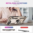 thumbnail image 2 of Phone fashion Compatible with iPhone 16E Case, Military Grade Drop Protection Cover 360 Shockproof Heavy Duty Hard Bumper Rugged Mobile Phone Cases with Kickstand Compatible with iPhone 16E 2025 Gold, 2 of 7
