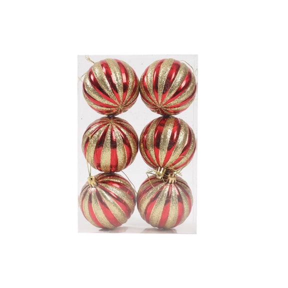 Bwiyojiz Home Decor Count 6pcs Christmas Hanging Balls Proof Ornaments for Party Tree Supplies, Gifts for Sister, Multicolor