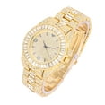 thumbnail image 2 of King and Queen Bling'ed Out His and Hers Hip Hop Matching Watch Set - Perfect for Today's Power Couple on Point - ST10327ML His/Hers (ST10372Gold Gold), 2 of 4