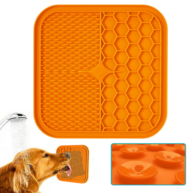 Neater Pets - Neat-Lik Pad with Mess-Proof Tray Keeps Floors Clean - Slow Feeding Pad for Dogs & Cats - Relieves Anxiety & Cures Boredom - Fill Lickin