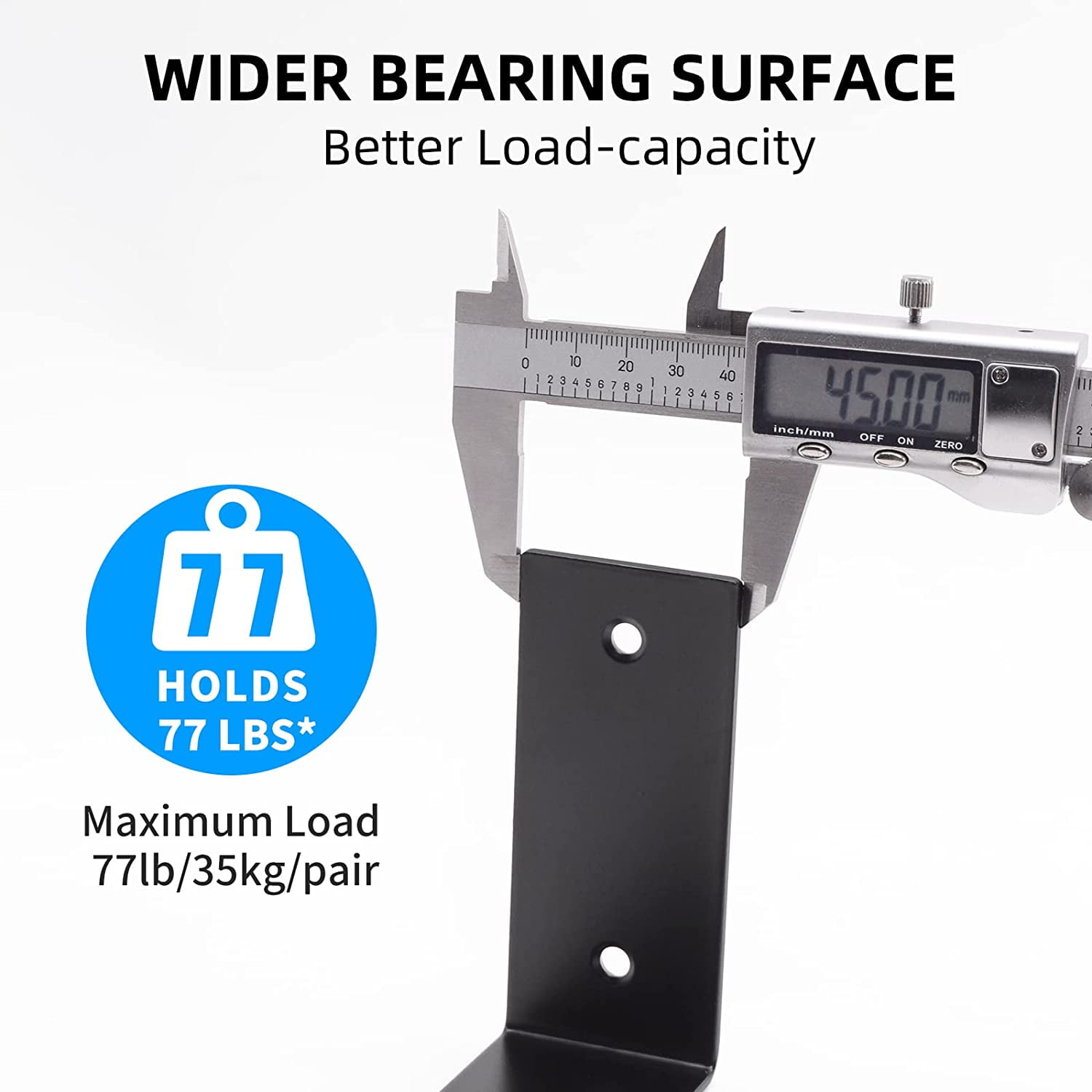 Black Shelf Bracket, 7 Inch L Brackets Heavy Duty, Stainless Steel Shelf Supports Wall Mounted for Floating Shelves, Includes Hardware, 4 Pack