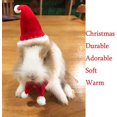 thumbnail image 4 of Gorro de Papá Noel con bufanda, disfraz de conejillo de indias de Navidad, sombrero de rata de Halloween, conjunto de ropa de conejo, traje de regalo de Navidad para hámster, chinchilla, hurón, lagar, 4 of 4