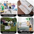 thumbnail image 4 of Veken 6 Set Packing Cubes, Travel Luggage Organizers with Laundry Bag Shoe Bag (White Mable), 4 of 7