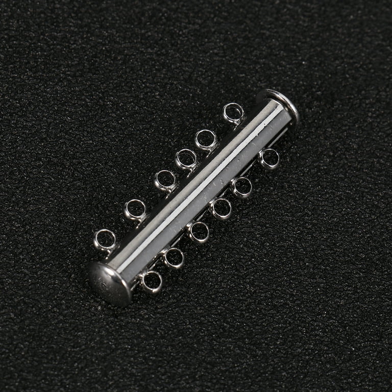Antika - Layered Necklace Spacer Clasp,Magnetic Slide Clasp Lock Necklace  Connector Multi Strands Slide Tube - kitantik 