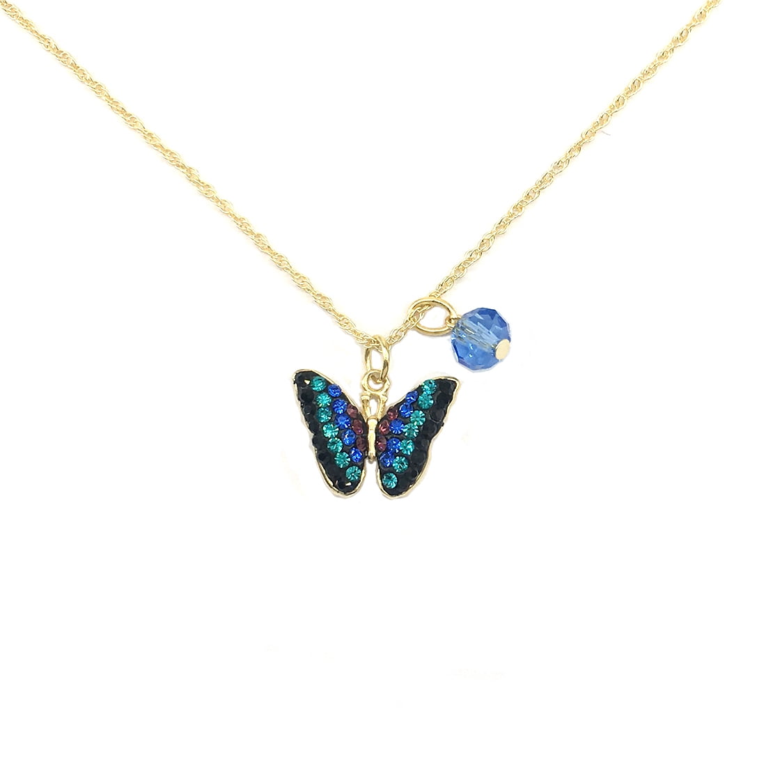 Crystal Pendant Link Chain Jewelry Butterfly Necklace For Women 40% OFF RRP 