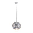 thumbnail image 1 of Access Lighting 50903-WH-CH Layers One Light Pendant - White Shade, Chrome, 1 of 1