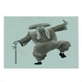 thumbnail image 2 of Kabuki Cutting Board, Oriental Style Artist with Make up and Costume Pose Dance Art, Decorative Tempered Glass Cutting and Serving Board, Large Size, Umber White, by Ambesonne, 2 of 5