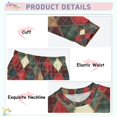 thumbnail image 3 of FORMRS Long Sleeve Top and Pants Pajama Set for Niños 2-Piece Sleepwear, Sizes 18M-8Y, Dark Tartan Pattern, 3 of 6