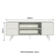 thumbnail image 3 of Mueble Mesa Para Tv Rack Madesa Copenhaguen 55 Blanco 1, 3 of 8