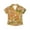 Boho Hippie Daisy, variant on Lemon Hawaiian Shirt Kids Boys Lightweight Cuban Collar Shirt Breathable Short Sleeve Top Comfortable Children Summer Outfits