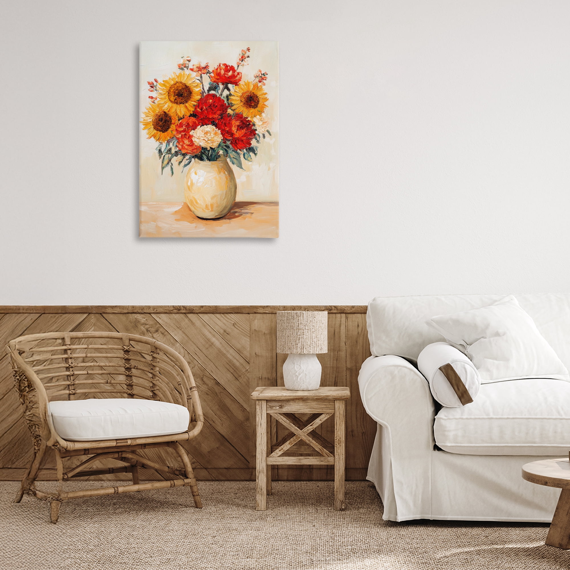 Charming Bouquet of Fall Canvas Wall Art, design by Petal Prints Design
