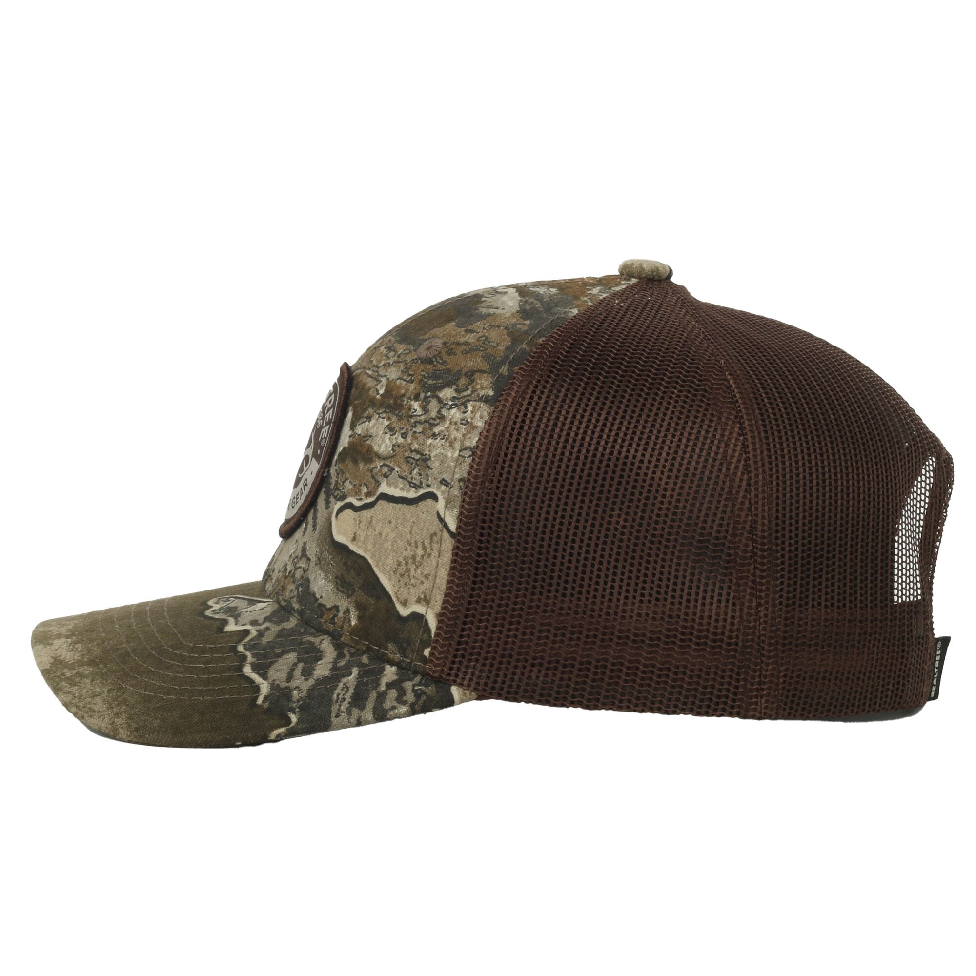 Realtree® Excape Camo 6-Panel Trucker Hat – Mid Profile Mesh Back Snapback, One Size