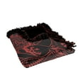 thumbnail image 5 of ACDC Blanket, 50"x60" Circular Line Art Woven Tapestry Cotton Blend Fringed Throw Blanket, 5 of 6