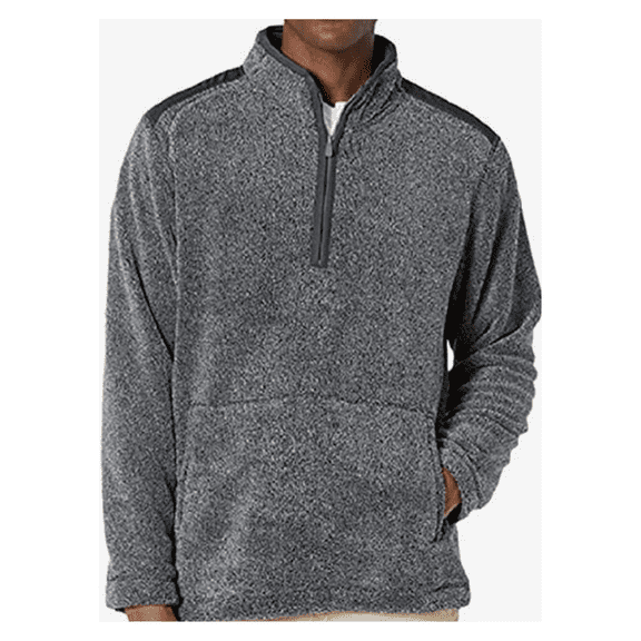 Tommy Bahama Cascade Cozy Fleece Half Zip (Color: Coal, Size Small)