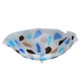 thumbnail image 4 of Meyda Tiffany 120076 18" W Organic Slumped Fused Glass Flush Mount Ceiling Fixture -, 4 of 5