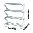thumbnail image 3 of Miogawg Shoe Rack, 4 Tier Stainless Steel Shoe Organizer,Free Standing Shoes Rack With Sturdy Frame Shoe Rack For Entryway, Hallway, Bedroom, Bathroom., 3 of 6