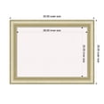 thumbnail image 6 of Amanti Art White Cork Board Framed Textured Light Gold Bulletin Board 33 in. x 25 in., 6 of 7