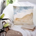 thumbnail image 3 of Pillow Covers 18x18 Set of 2, Coastal Throw Pillow Covers Decorative Couch Cushion Cover, Summer Beach Nautical Seaside Blue Beige Microfiber Soft Square Pillowcases for Bedroom Living Room Sofa, 3 of 7